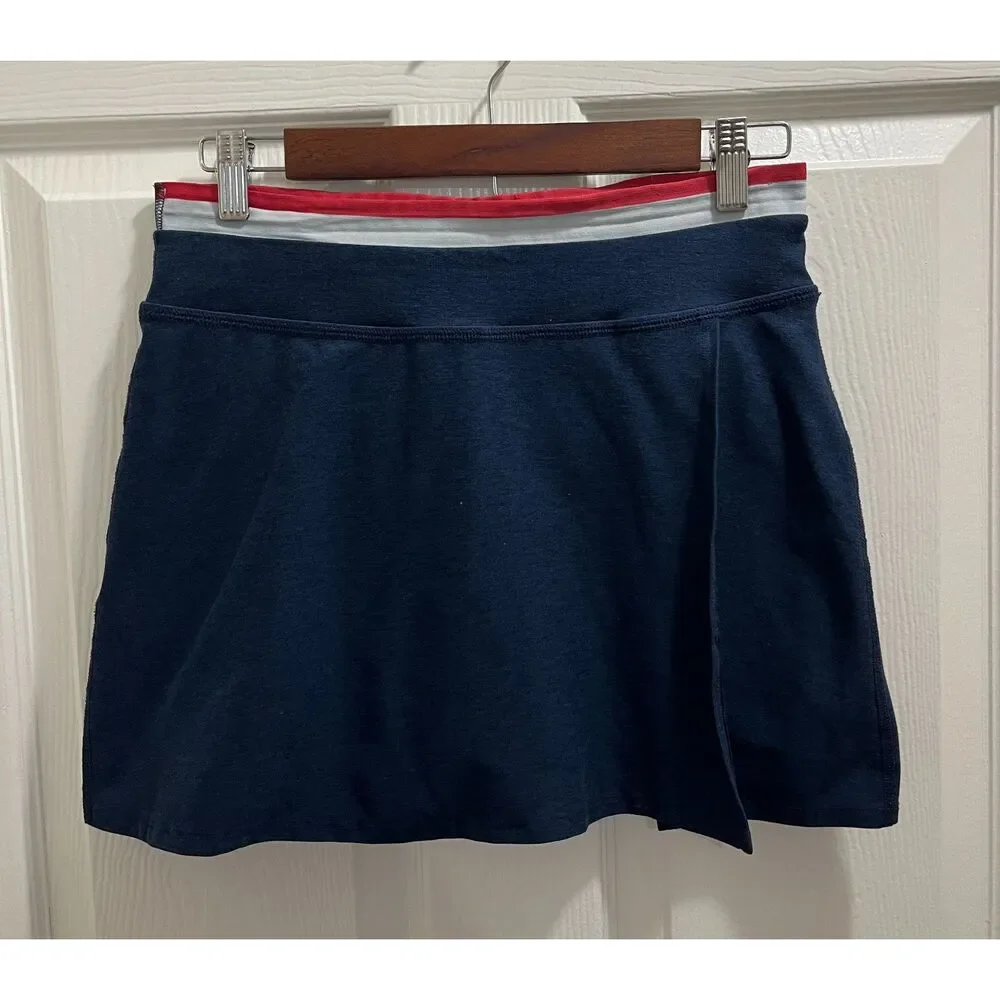 Beyond Yoga Spacedye Sea You There Wrap Skort Size Small Blue Athletic - Picture 4 of 10